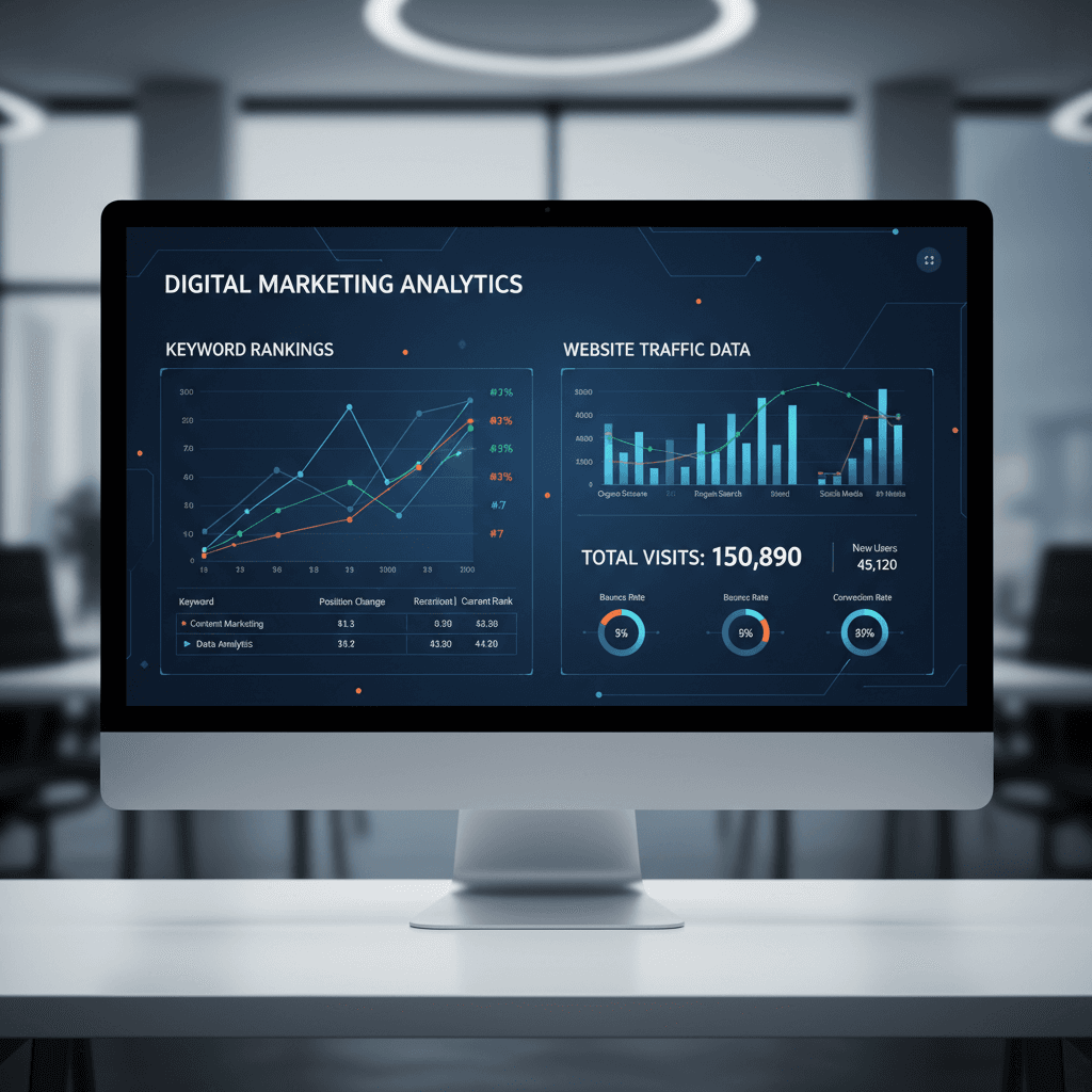 SEO analytics dashboard
